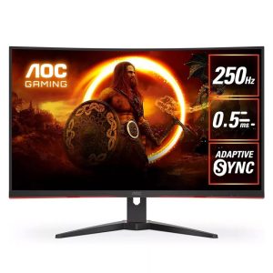 AOC C32G2ZE2/67 ขนาด 31.5" VA CURVED Gaming monitor,0.5ms,1920x1080 @250Hz