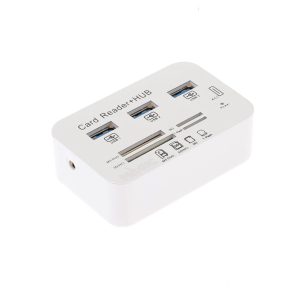 MAGIC TECH 3 Port USB HUB v3.0 + Card Reader MT-20 (White)